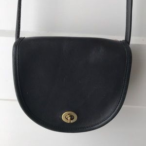 VINTAGE COACH MINI SADDLE PURSE